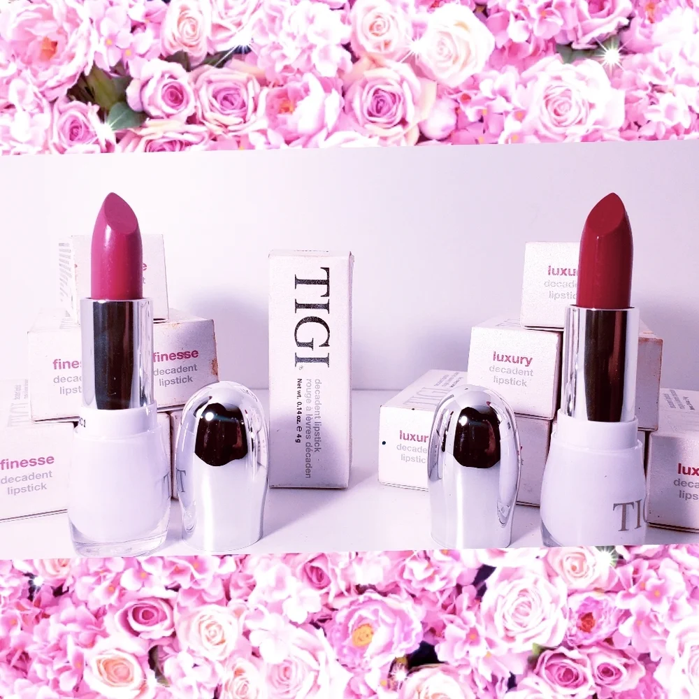 Custom Bundle of 2 TIGI Decadent Lipsticks; 1 "FINESSE" & 1 "LUXURY" - Picture 1 of 3